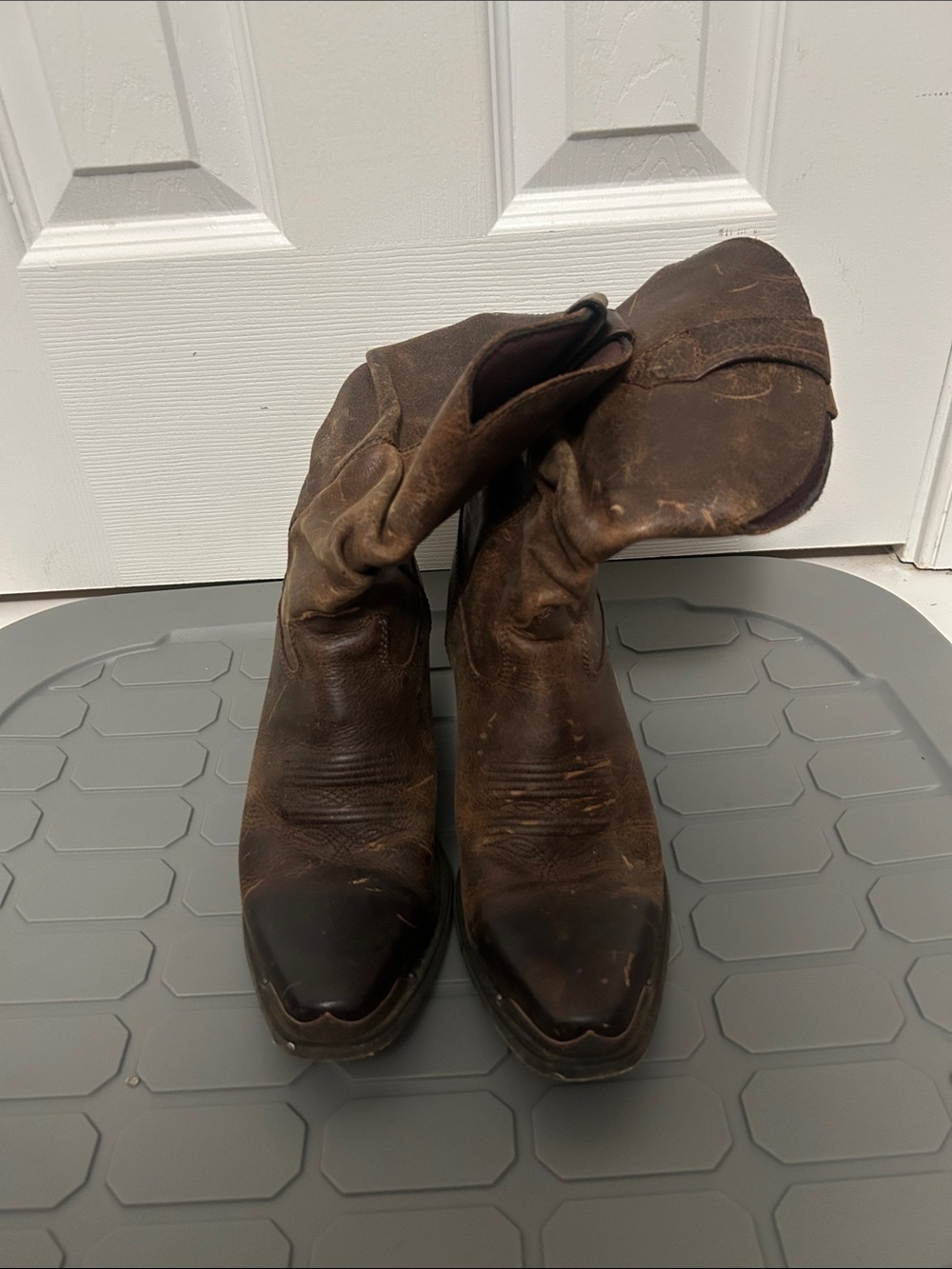 Durango Brown pull on Women's Western Boots